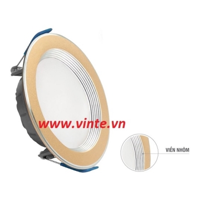 ĐÈN LED DOWNLIGHT VIỀN VÀNG NHÔM ELD2026/9A,W